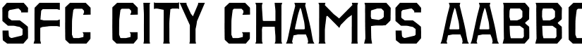 SFC City Champs font