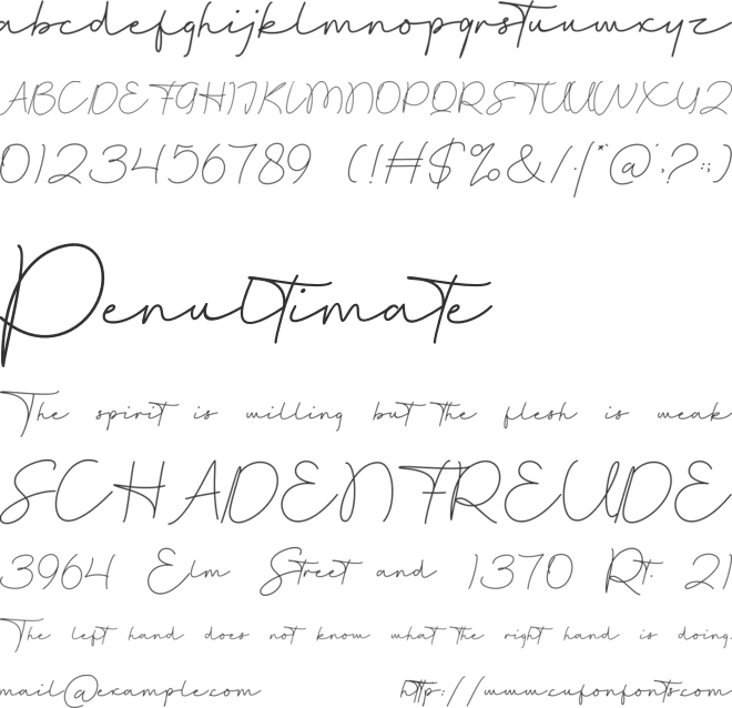 Lumireth Softflow font preview