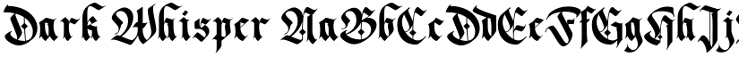 Dark Whisper font download