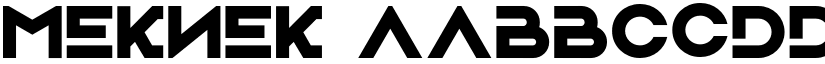 MEKNEK font