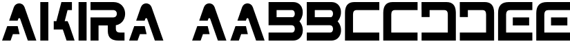 akira font