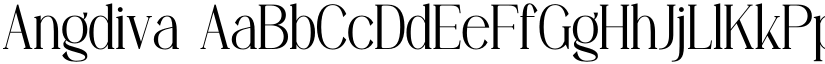 Angdiva font download