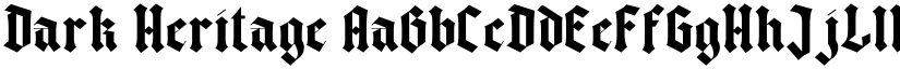 Dark Heritage font download