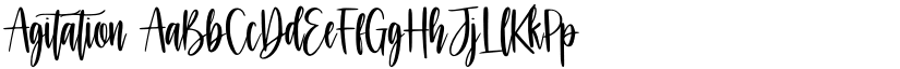 Agitation font download