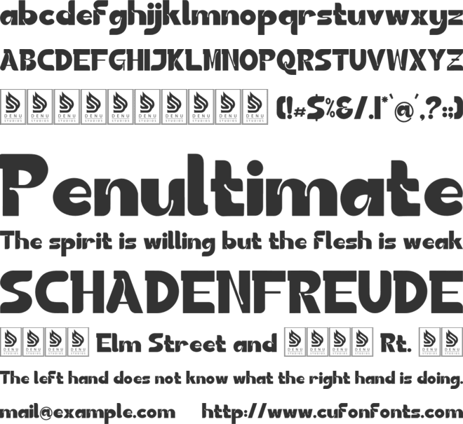 Kordix font preview