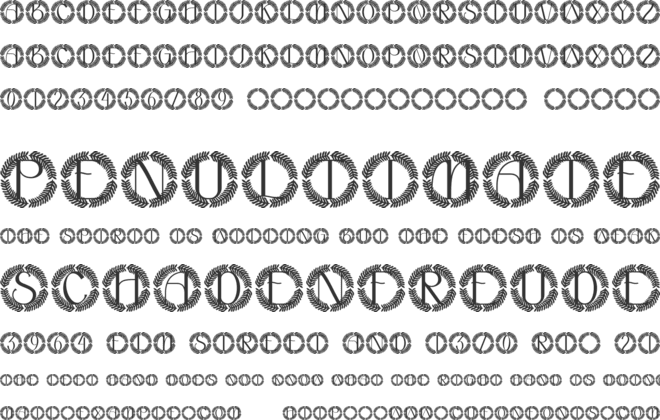 Greyl Monogram font preview