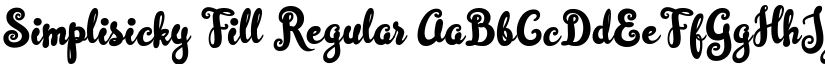 Simplisicky Fill Regular font