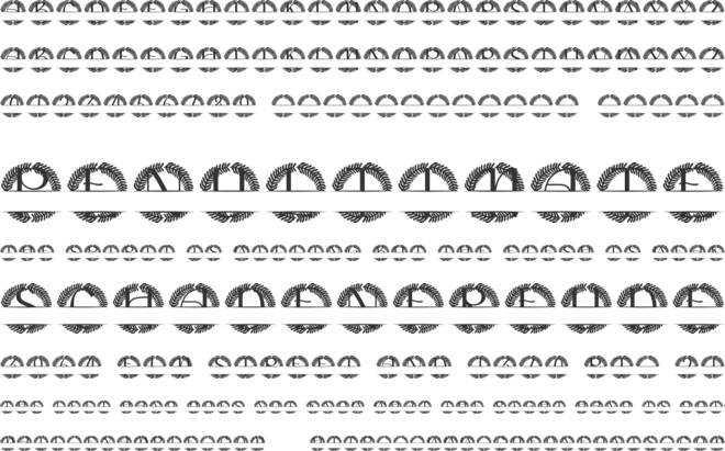 Greyl Split Monogram font preview