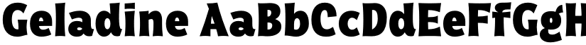 Geladine font