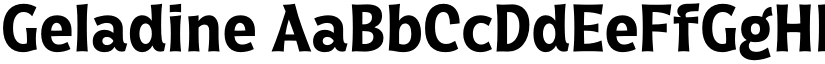 Geladine font