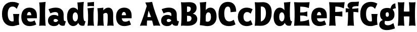 Geladine font