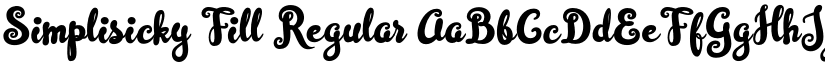Simplisicky Fill Regular font