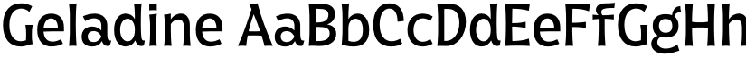 Geladine font