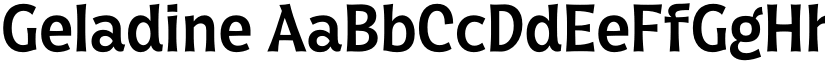 Geladine font