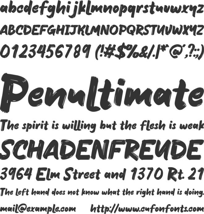 Bitterlove Story font preview