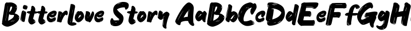 Bitterlove Story font download