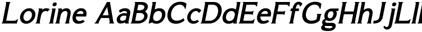 Lorine font