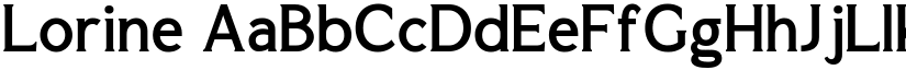 Lorine font