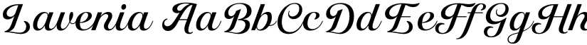 Lavenia font download