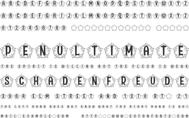 Laurentis Monogram font preview