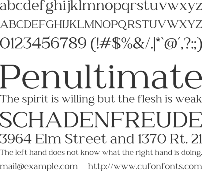 Relyne font preview