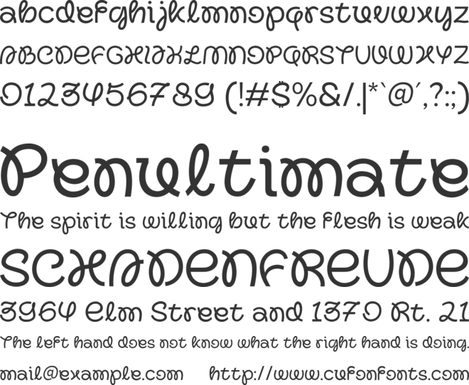 Tropical Morline Alt font preview