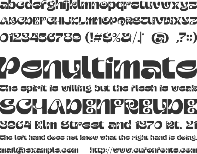 Soiglat font preview