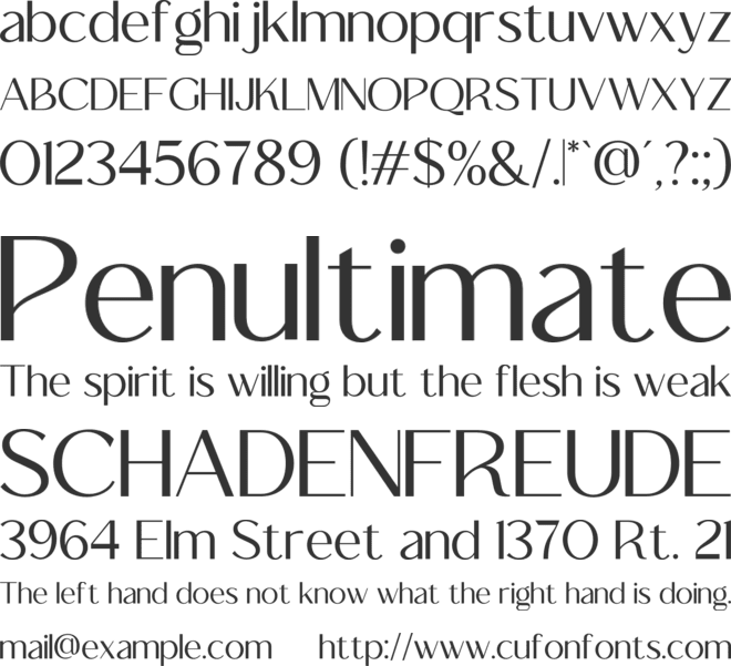 Chiqueta font preview