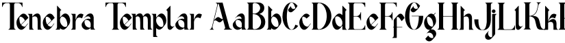 Tenebra Templar font download