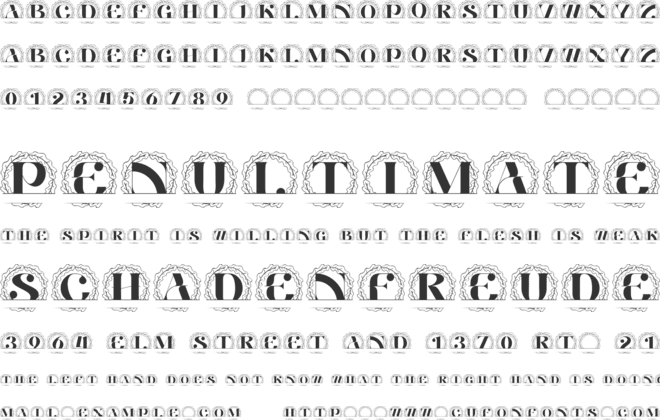 Laurion Split Monogram font preview