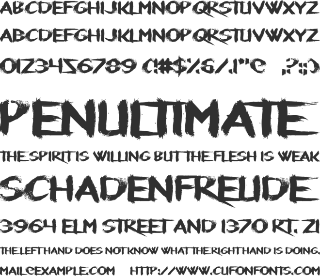 Refresher font preview
