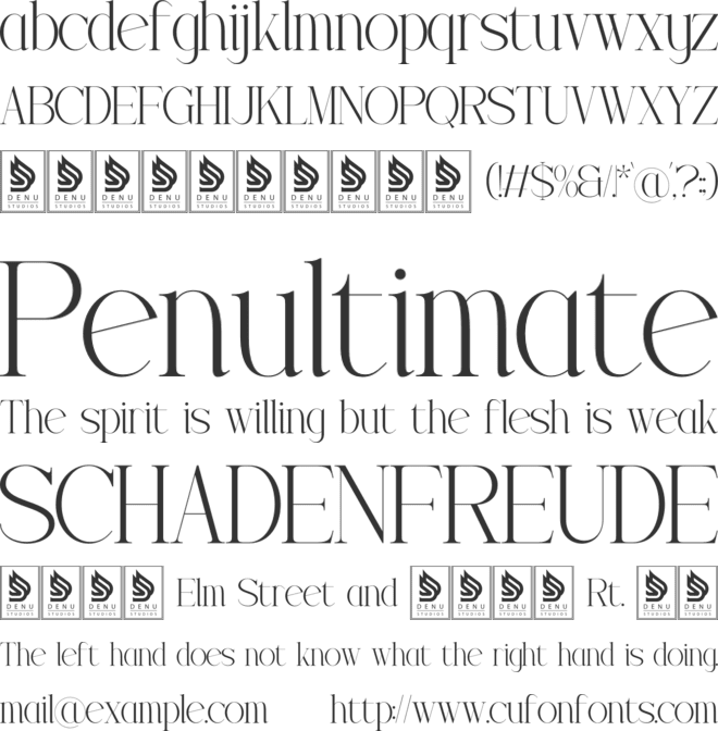 Trailogen font preview
