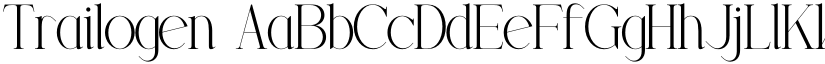 Trailogen font download
