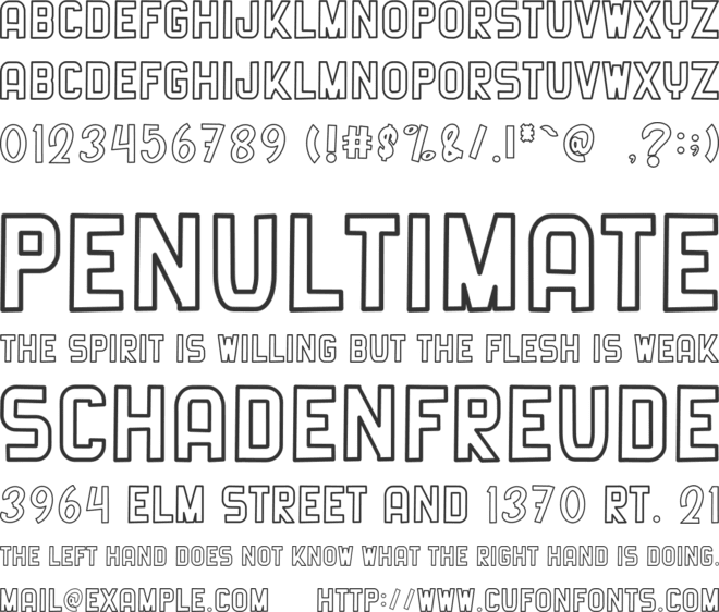 Varsity Baseball font preview