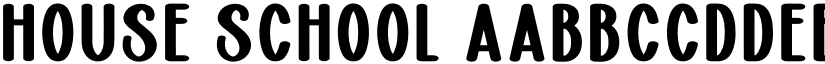 House School font