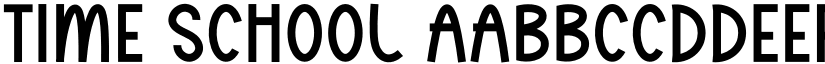 Time School font download