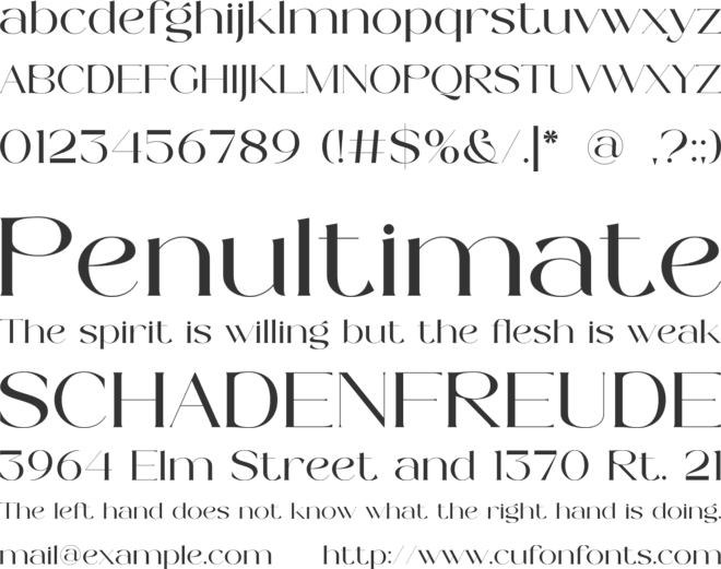 Celmoer font preview