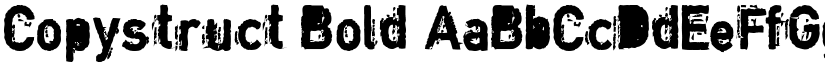 Copystruct Bold font