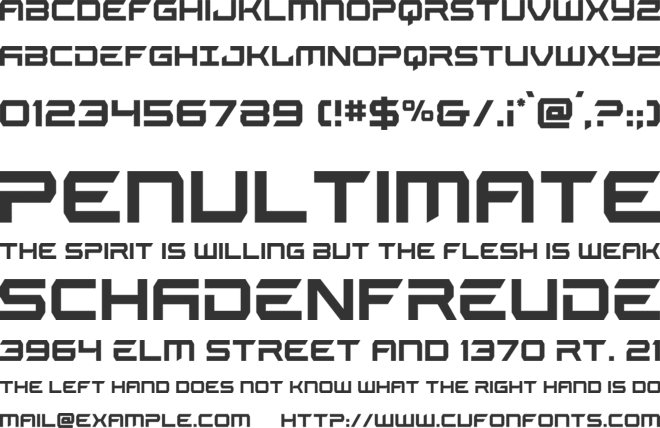 Jurist Dire font preview
