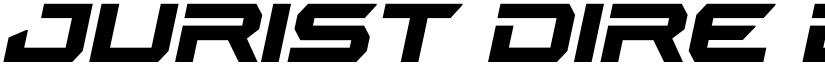Jurist Dire Bold Expanded Ital font