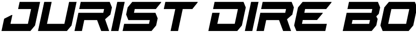 Jurist Dire Bold Italic font