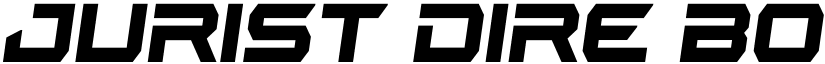 Jurist Dire Bold Semi-Italic font