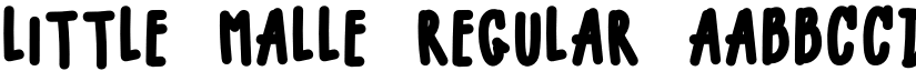 LITTLE MALLE Regular font