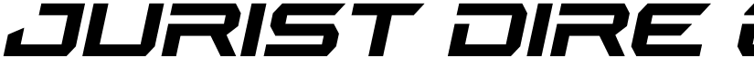 Jurist Dire Expanded Italic font