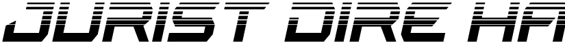 Jurist Dire Halftone Italic font