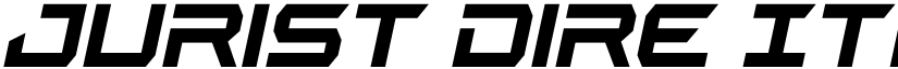 Jurist Dire Italic font