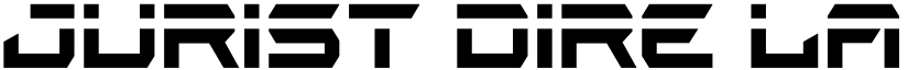 Jurist Dire Laser font