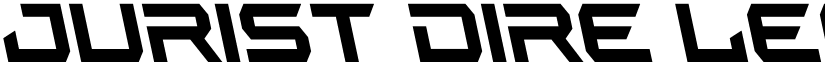 Jurist Dire Leftalic font