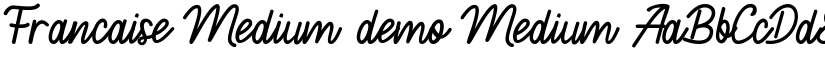 Francaise Medium demo Medium font