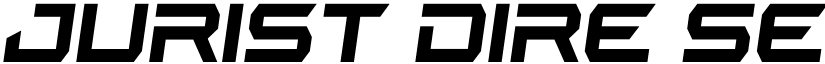 Jurist Dire Semi-Italic font